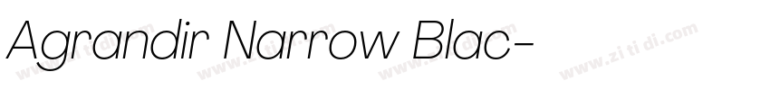 Agrandir Narrow Blac字体转换